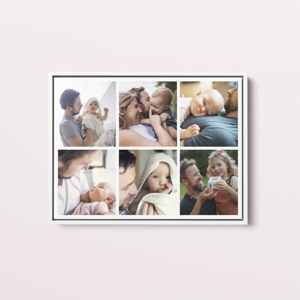  Personalized Moments Mosaic Framed Photo Canvas - A heartfelt gift capturing cherished beauty and shared memories.