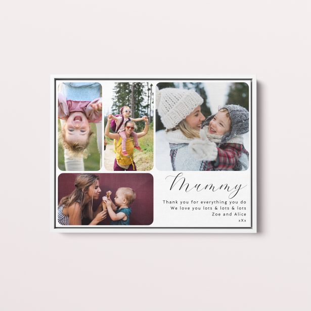 Personalised Mother's Day Medley Framed Photo Collage - Capture Love with Utterly Printable