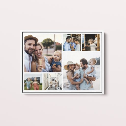 Love Collage Framed Photo Canvas - Personalized Masterpiece for Home or Office
