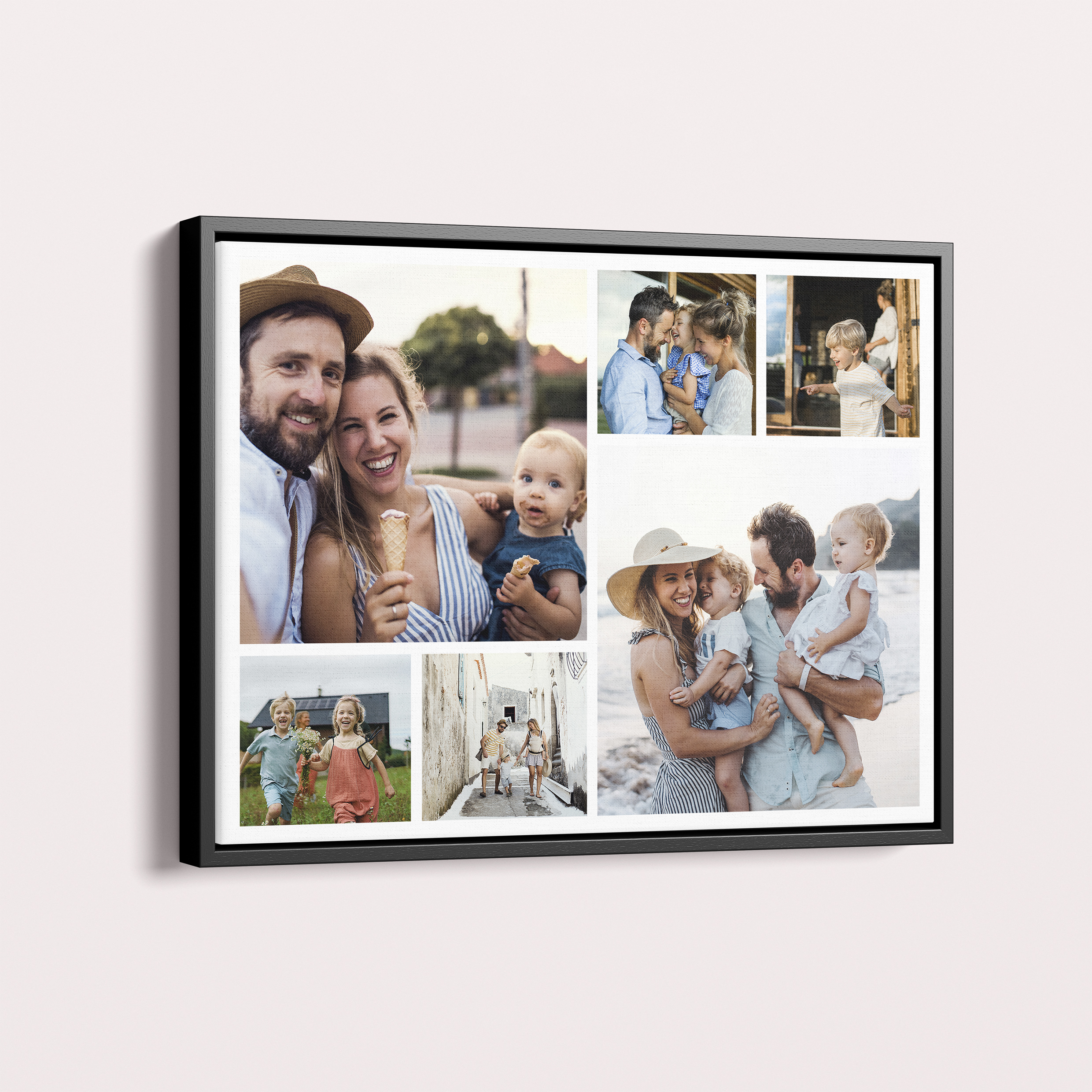 Love Collage Framed Photo Canvas - Personalized Masterpiece for Home or Office