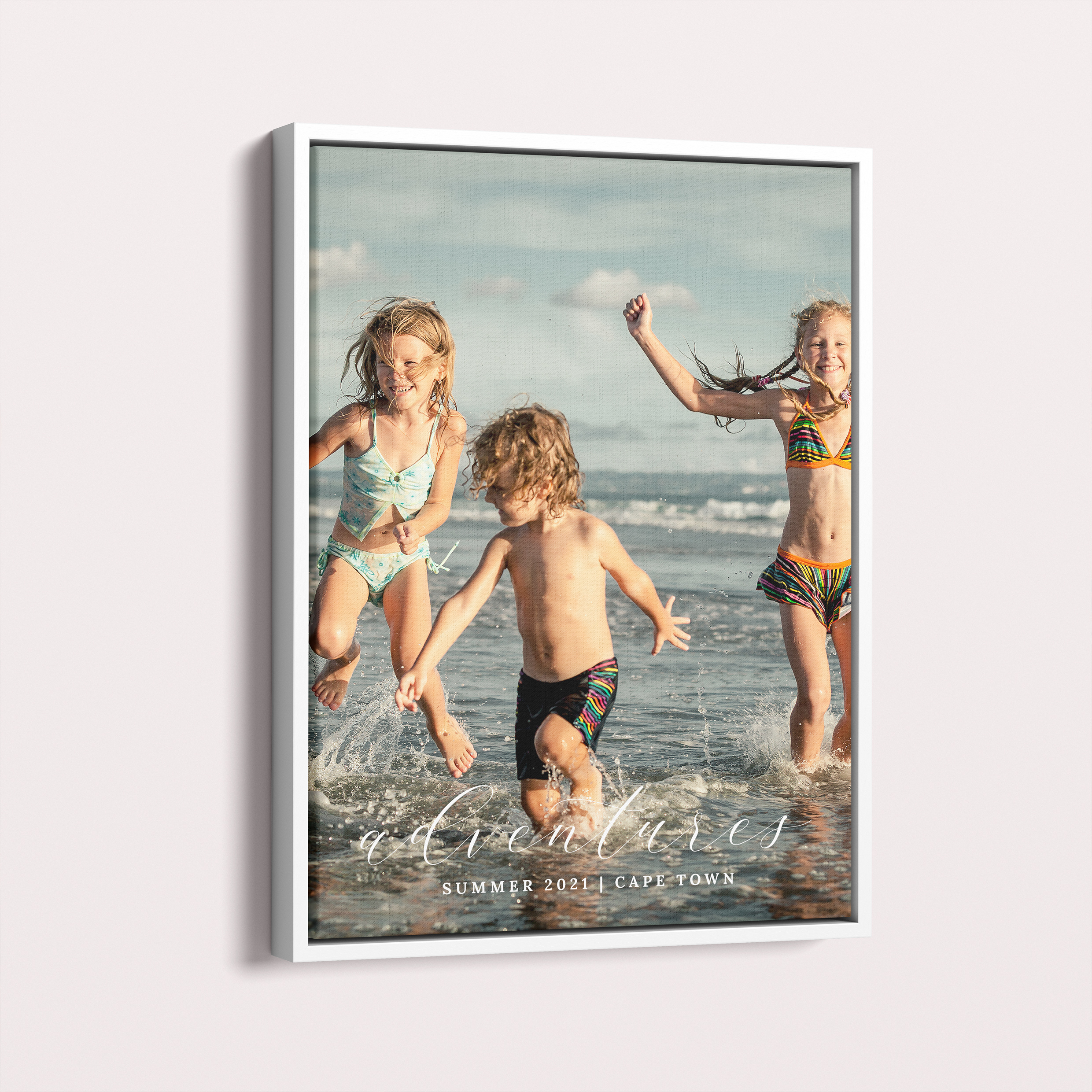 Personalised Adventures Framed Photo Canvas - Embark on a nostalgic journey with customizable memories