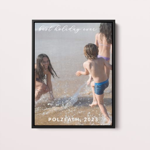 Personalised Best Holiday Ever Framed Photo Canvas - Capture the essence of your glorious vacation