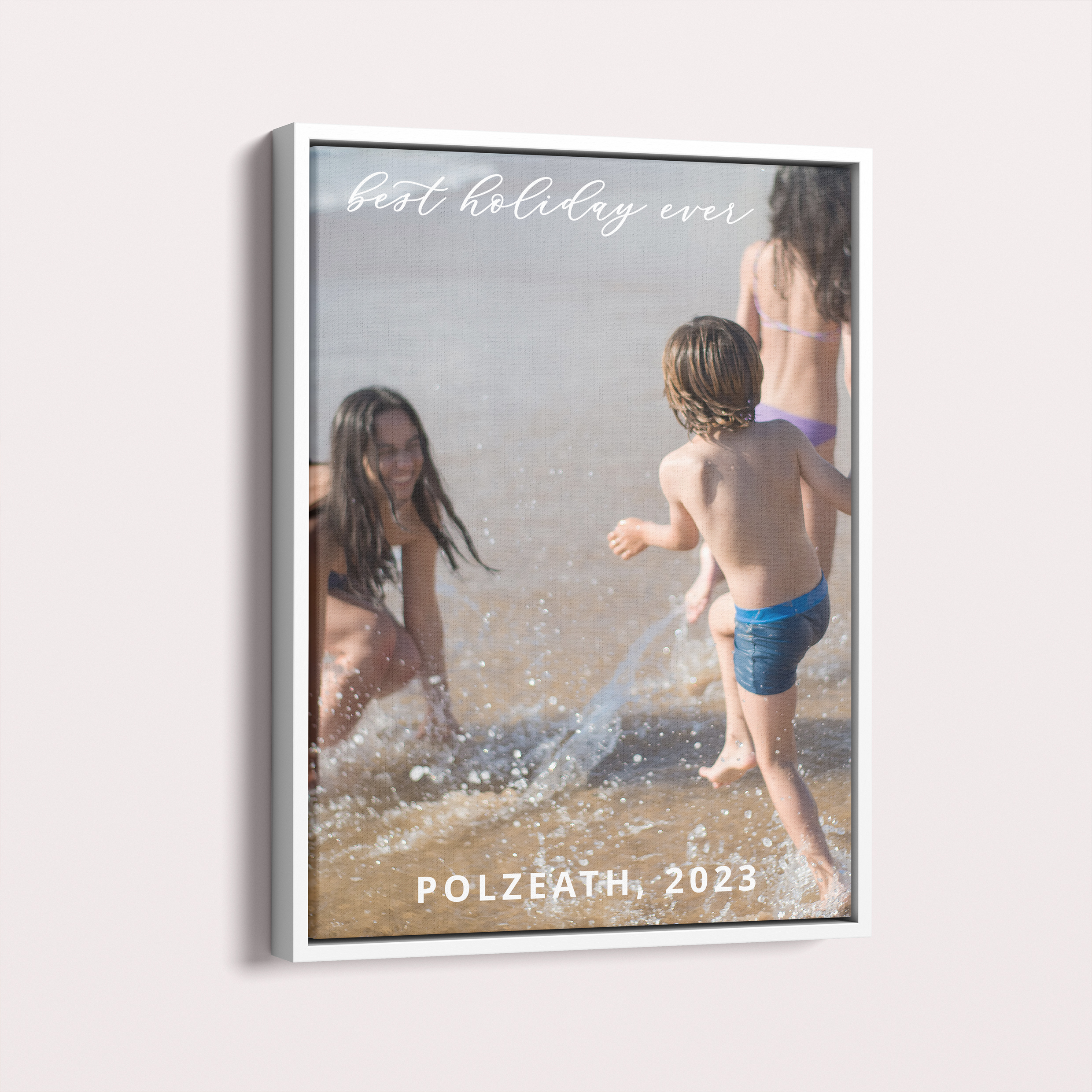 Personalised Best Holiday Ever Framed Photo Canvas - Capture the essence of your glorious vacation
