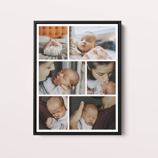 Utterly Printable's Memory Patchwork Framed Photo Canvas - Beautiful Collage for Cherished Memories
