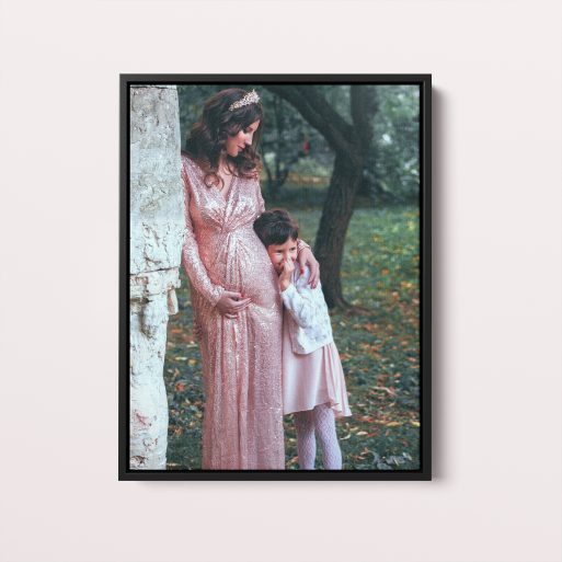 Personalised Motherhood Magic Framed Photo Canvas - A heartwarming gift capturing the love and joy of motherhood.