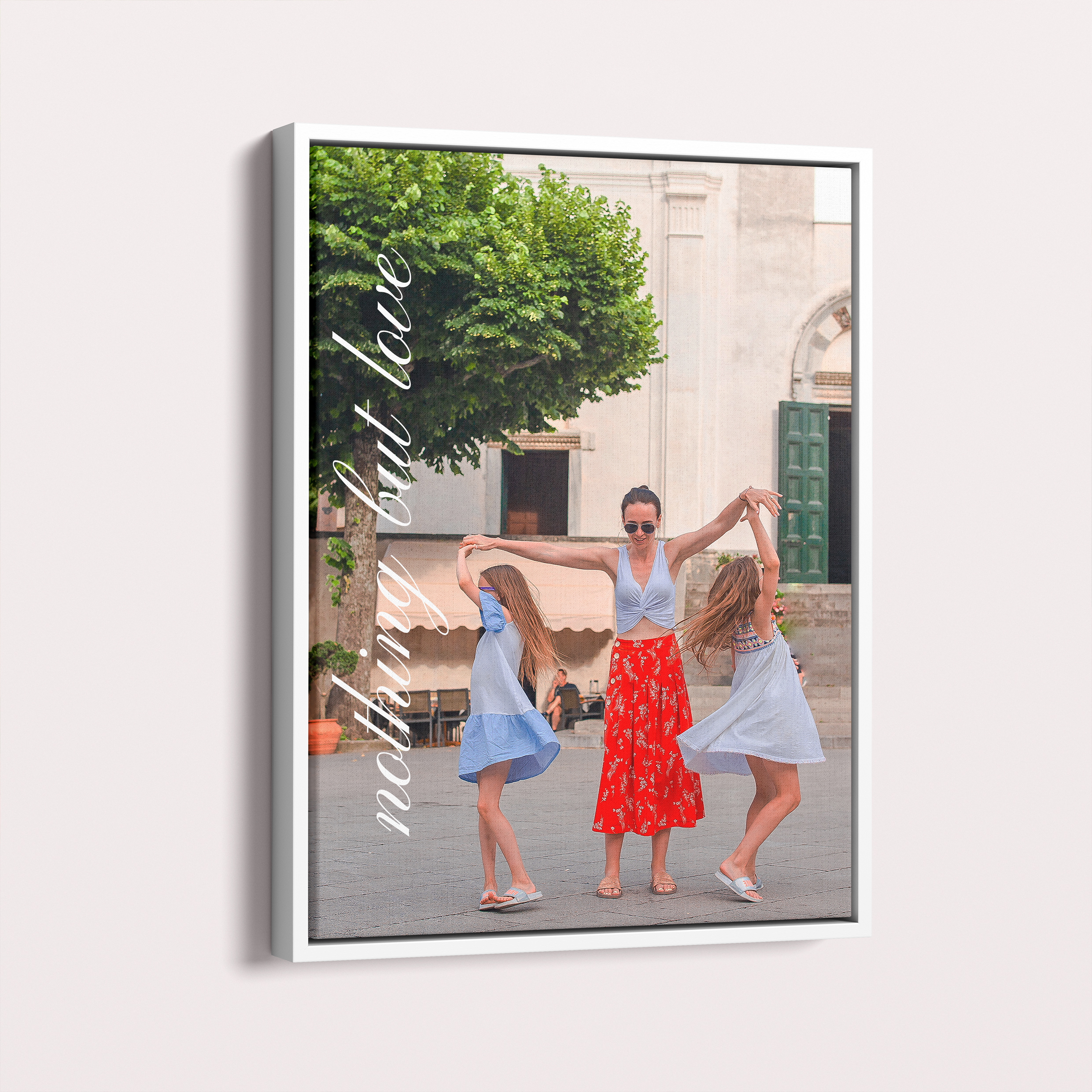 Personalised Nurturing Moments Framed Photo Canvas - Preserve treasured memories with lasting quality