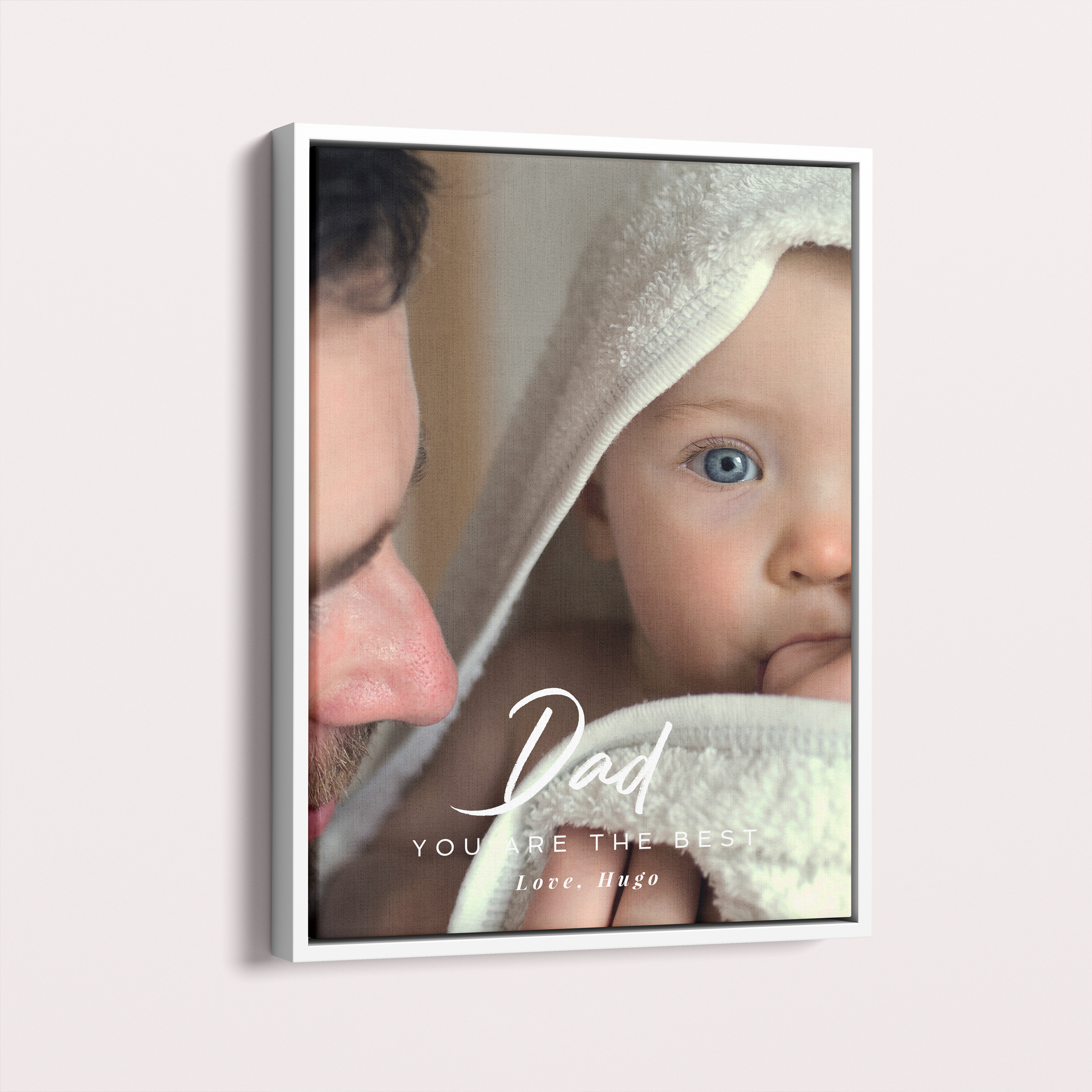 Personalised Papa's Presence Framed Canvas - Capture the essence of love and family