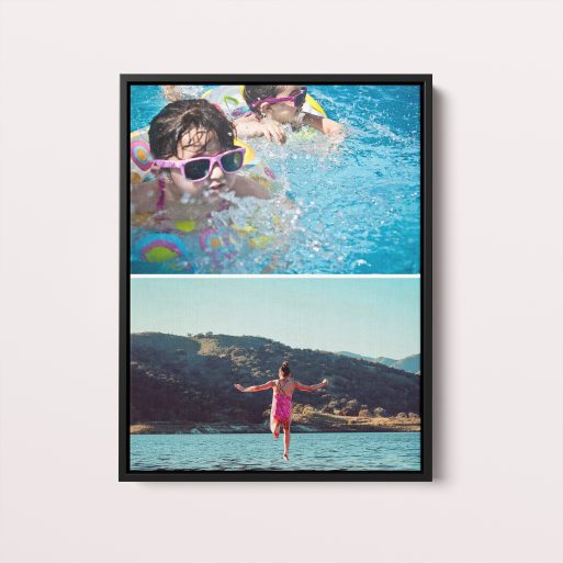 Personalised Stacked Floater Frame Canvas - Transform memories into stunning art pieces