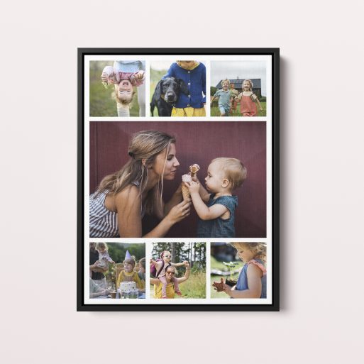  Personalized Tapestry of Time Framed Photo Canvases - Capture Your Memories in a Handmade Bespoke Canvas
