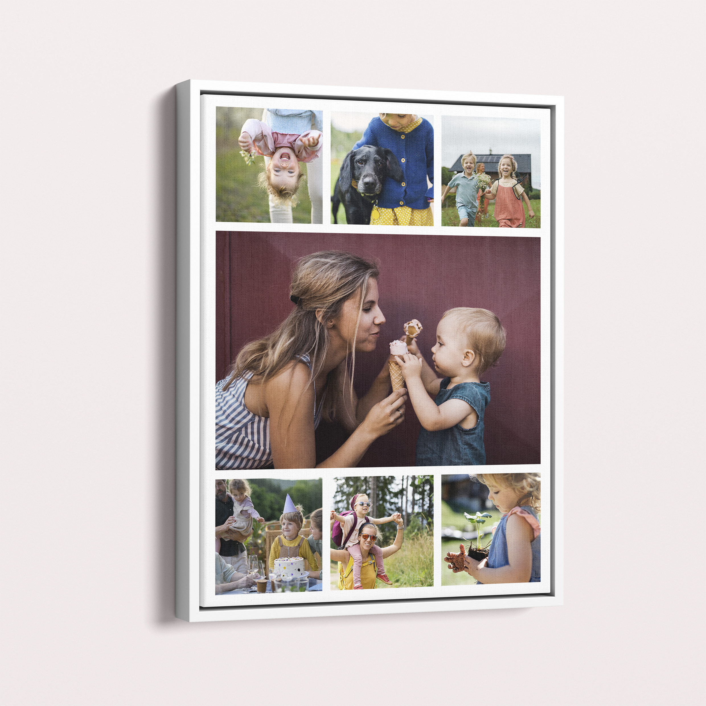  Personalized Tapestry of Time Framed Photo Canvases - Capture Your Memories in a Handmade Bespoke Canvas