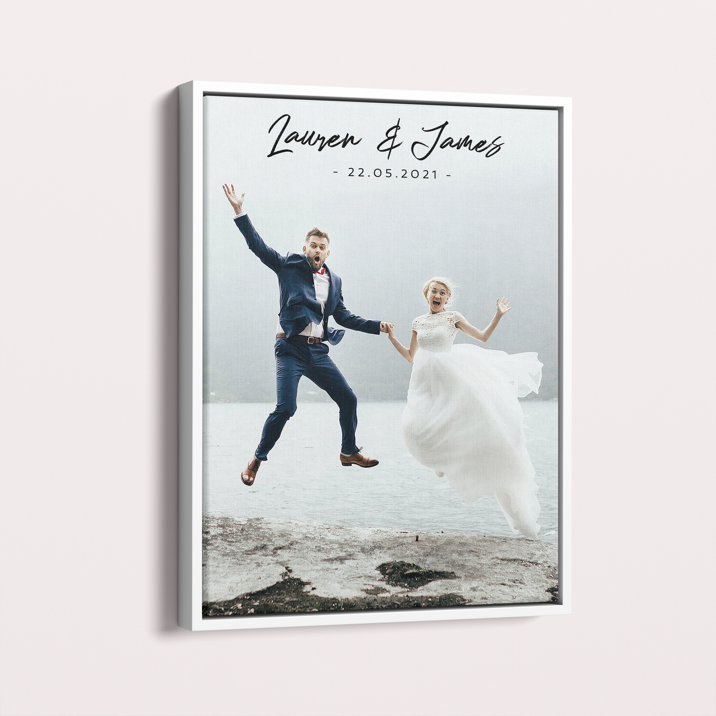 Wedding Bliss Framed Photo Canvas – Timeless Wedding Photo Display