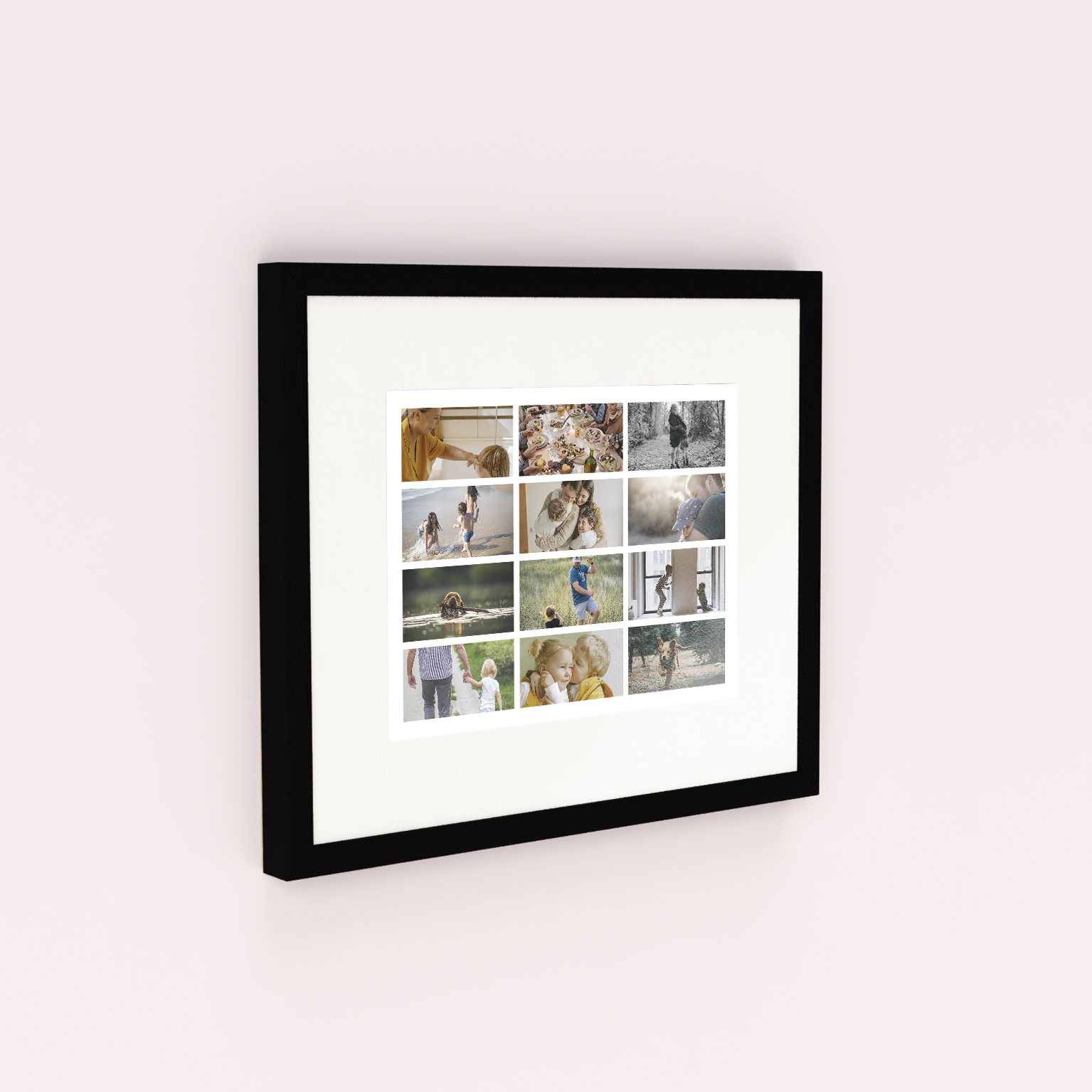 Collage of Life Framed Photo Prints - Introduce a personalised way to curate 10+ cherished memories with these landscape-oriented framed prints. Offer a beautiful compilation of special moments, immersing yourself in nostalgia and celebrating life's journey with a heartfelt display that keeps precious moments close at hand. Ideal for those with a multitude of photos, it's a beautiful way to evoke fond memories.