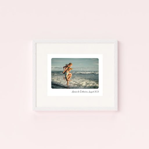 Curved Corners Framed Photo Print - Transform your photos into modern masterpieces with elegance.