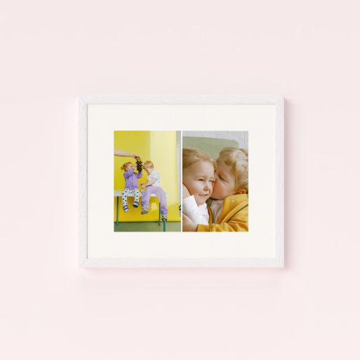 Double Trouble Framed Photo Print - Elevate memories with a sophisticated design showcasing two cherished photos.