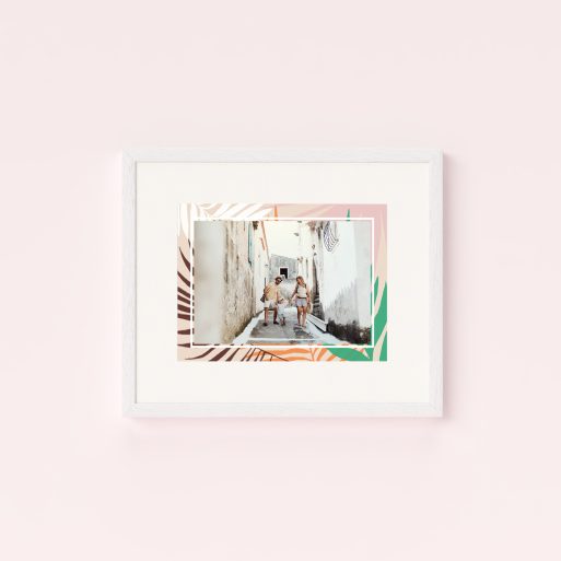 Framed Photo Prints - Pastel Palms Design - Perfect for birthdays, anniversaries, and heartfelt keepsakes.