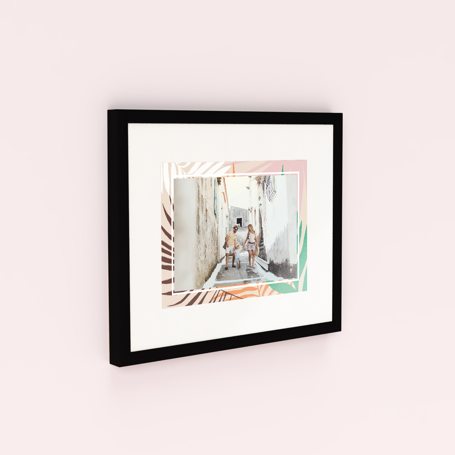 Framed Photo Prints - Pastel Palms Design - Perfect for birthdays, anniversaries, and heartfelt keepsakes.