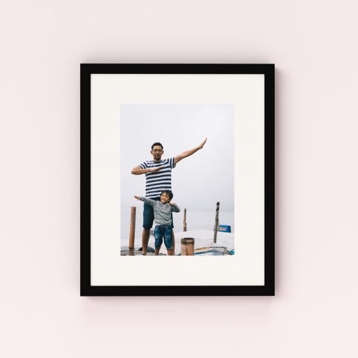 Photo of a framed photo print called 'Fatherly Festivities'. It is 40cm x 30cm in size, in a Portrait orientation. It has space for 1 photos.