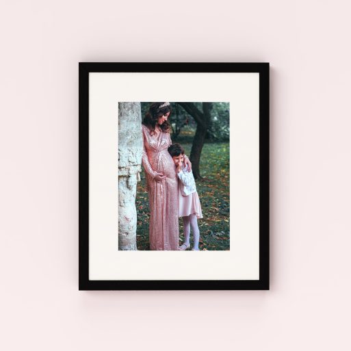 Photo of a framed photo print called 'Motherhood Magic'. It is 40cm x 30cm in size, in a Portrait orientation. It has space for 1 photos.