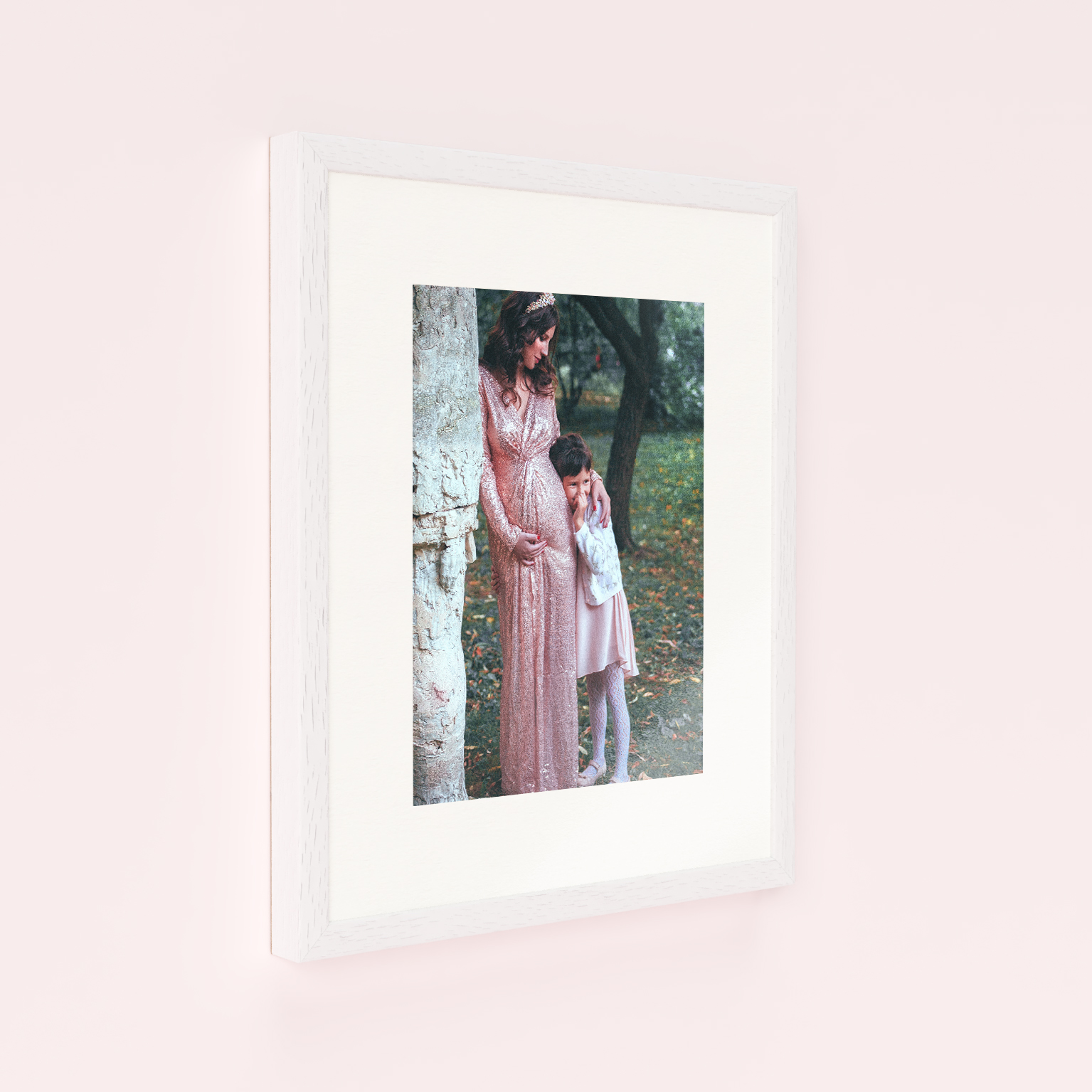 Photo of a framed photo print called 'Motherhood Magic'. It is 40cm x 30cm in size, in a Portrait orientation. It has space for 1 photos.