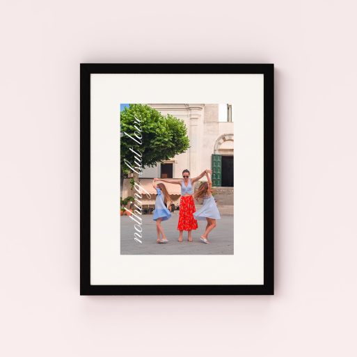 Photo of a framed photo print called 'Nurturing Moments'. It is 40cm x 30cm in size, in a Portrait orientation. It has space for 1 photos.