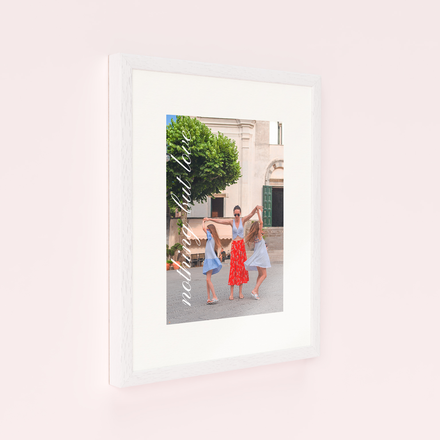 Photo of a framed photo print called 'Nurturing Moments'. It is 40cm x 30cm in size, in a Portrait orientation. It has space for 1 photos.