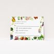 Fruitful Foliage RSVP Card - Garden Wedding Response Card. This is a view of the front