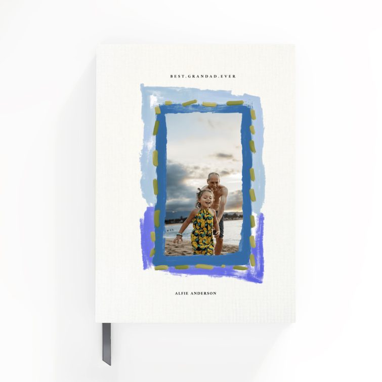 Personalised portrait notebook design with 1 photo on the front cover, ideal for custom gifting solutions from Utterly Printable.