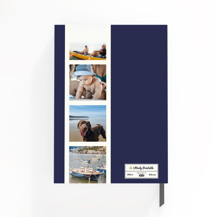 Personalised notebook design with six photos for family memories by Utterly Printable