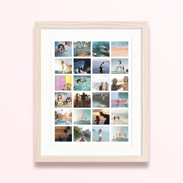 grid moments framed mounted photo print modern style 400x300 portrait wood - Grid Moments