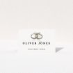 Knotting Hill Wedding Place Cards - Timeless Elegance Design. This is a view of the front