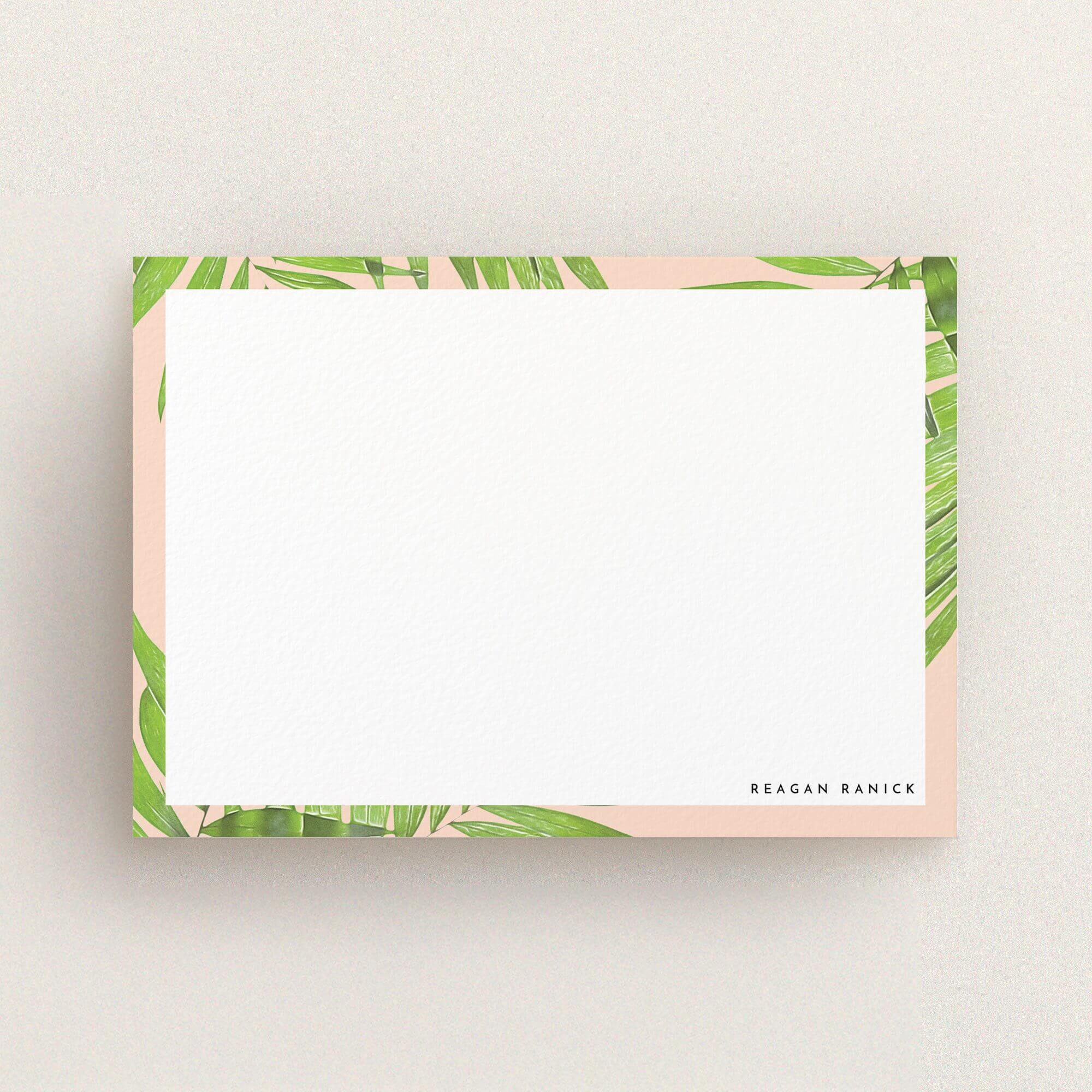 In the courtyard in Personalised Stationery Note Cards - For Her