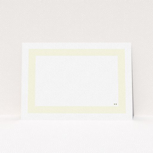 A ladies personalised note card called "Cream border ". It is an A6 card in a landscape orientation. "Cream border " is available as a flat card, with mainly cream colouring.