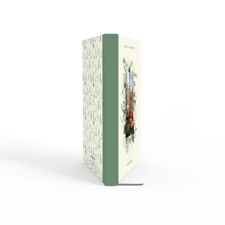 Floral design notebooks with one photo on front cover by Utterly Printable.