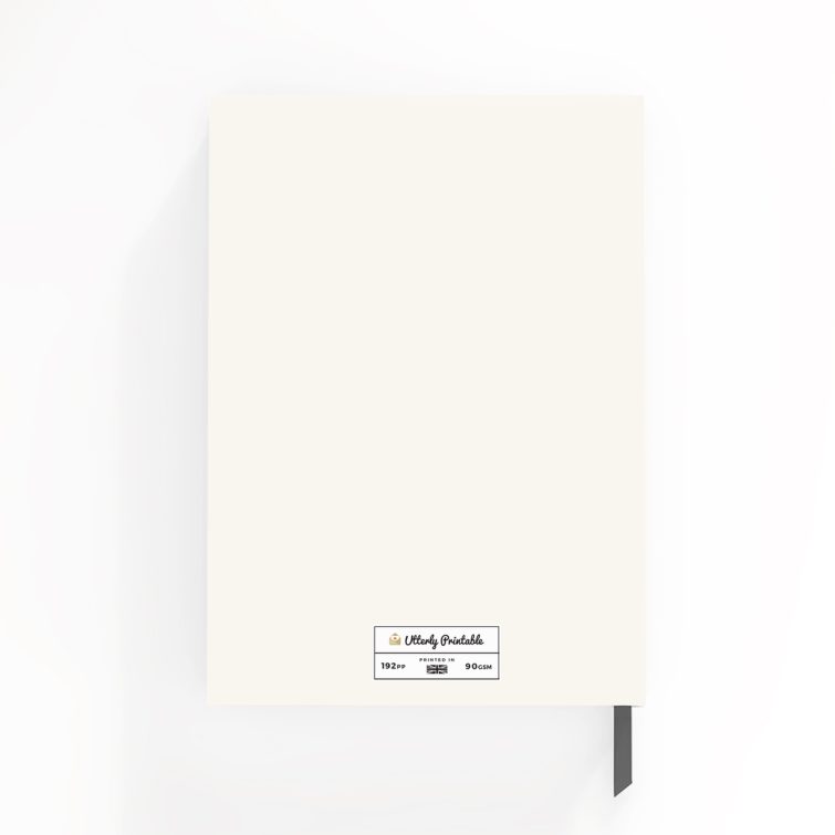 Personalised notebooks design with four photo placeholders on the cover, ideal for custom gifts.