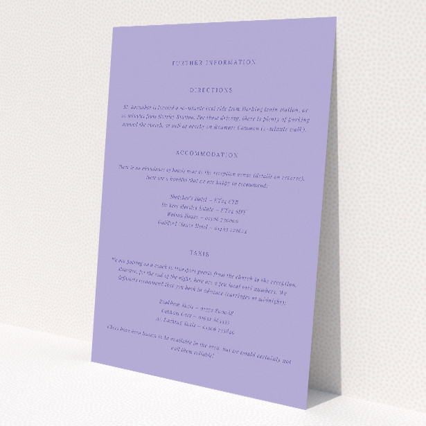 Lime on Green wedding information insert card by Utterly Printable. This image shows the front and back sides together