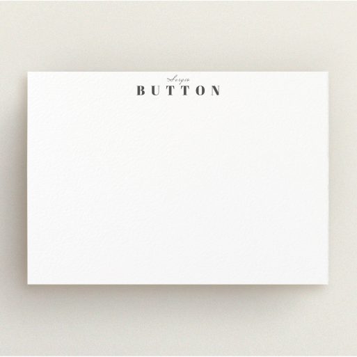 Custom Writing Stationery Design for Men - "A mix of scripts" A men custom writing stationery design called "A mix of scripts". It is an A5 card in a landscape orientation. "A mix of scripts" is available as a flat card, with mainly white colouring.