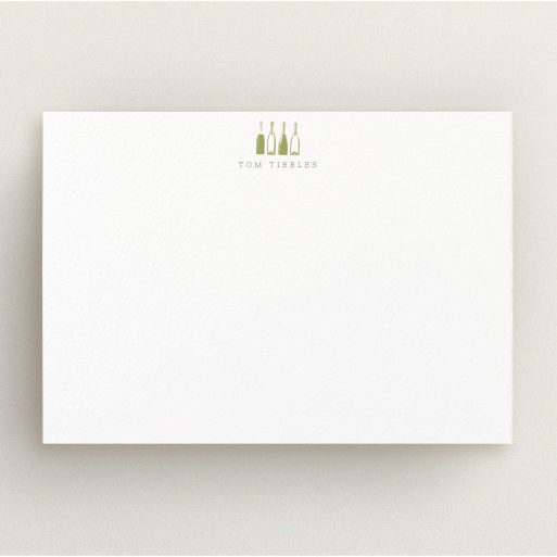 Custom Writing Stationery Design for Men - "Drinking for four" A men custom writing stationery template titled "Drinking for four". It is an A5 card in a landscape orientation. "Drinking for four" is available as a flat card, with tones of white and Dark gold.
