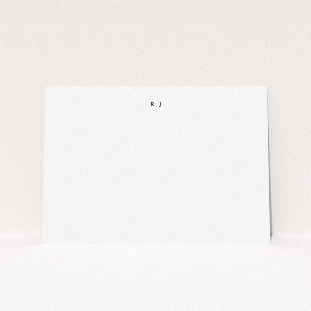 A men personalised note card template titled "Bullet point". It is an A6 card in a landscape orientation. "Bullet point" is available as a flat card, with mainly white colouring.