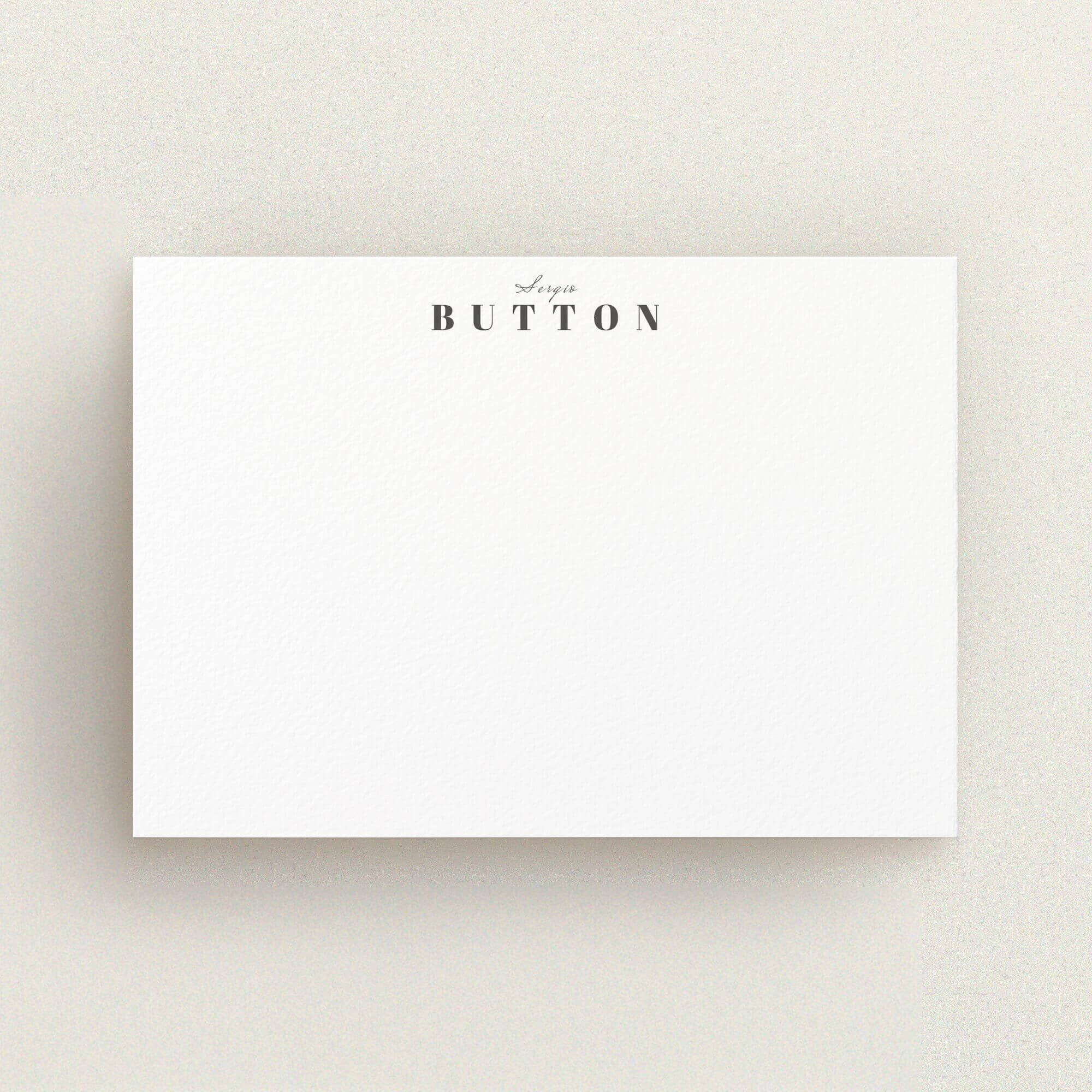 Script Cards A mix of scripts in Personalised Stationery Note Cards - For Him