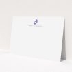 A mens correspondence card called "Purple sound". It is an A5 card in a landscape orientation. "Purple sound" is available as a flat card, with tones of white and purple.