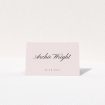 Minimalist Chic Simplicity Place Cards Table Place Card Template. This is a view of the front