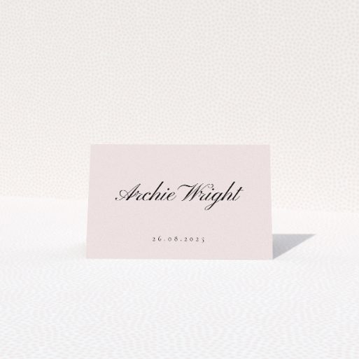 Minimalist Chic Simplicity Place Cards Table Place Card Template. This is a view of the front