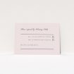 Minimalist Chic Simplicity RSVP Card - Wedding Stationery. This is a view of the front