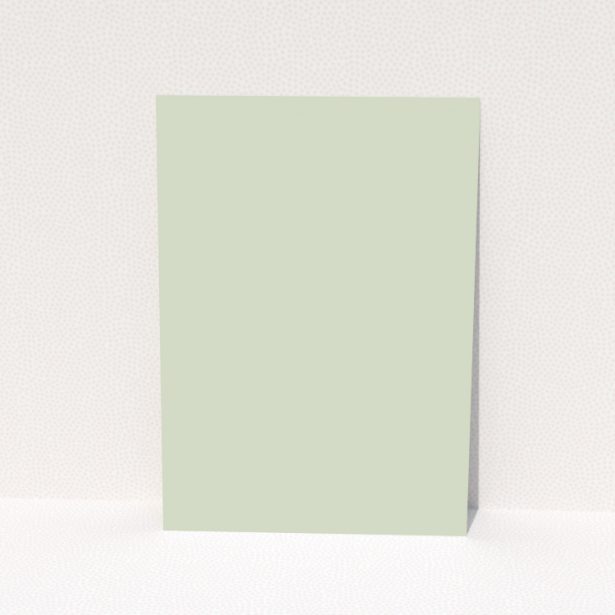 Green minimalist change of address card reverse design Portrait with no photos