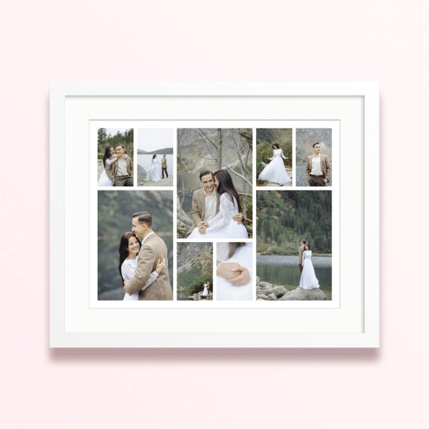 moments array framed mounted photo print design romantic 400x300 landscape white - Moments Array