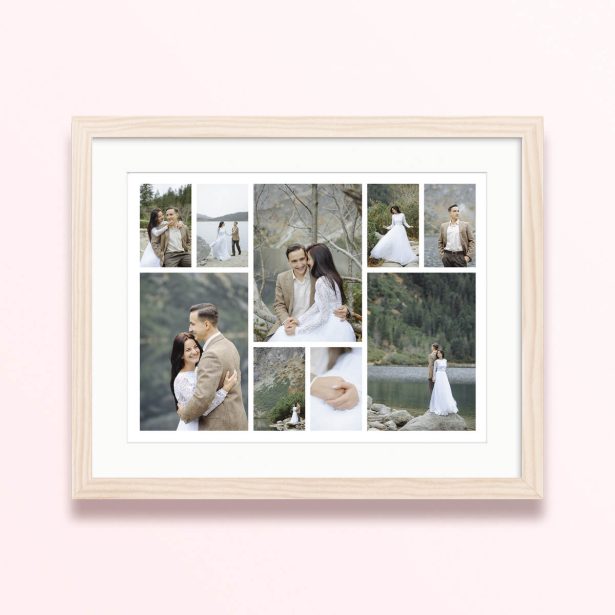 moments array framed mounted photo print design romantic 400x300 landscape wood - Moments Array