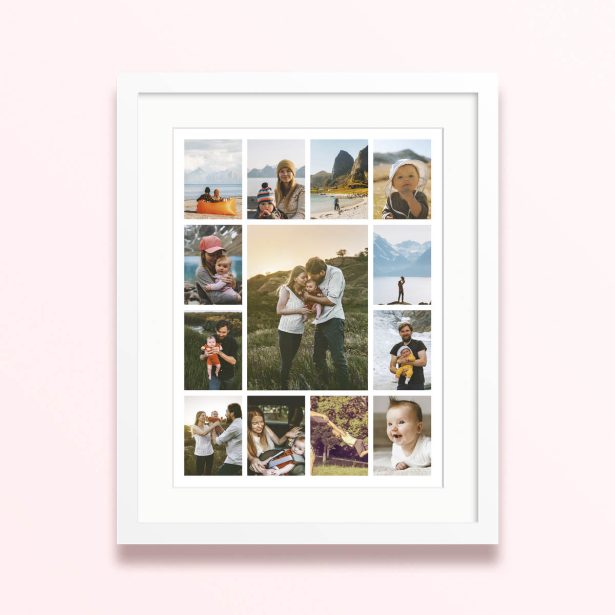 moments ensemble framed mounted photo print family style 400x300 portrait white - Moments Ensemble