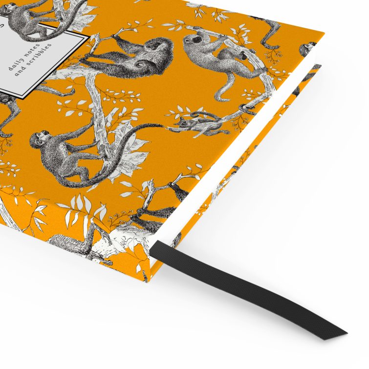 Notebook cover design by Utterly Printable featuring an illustrated pattern with no photos, suitable for personalised daily notes and scribbles.