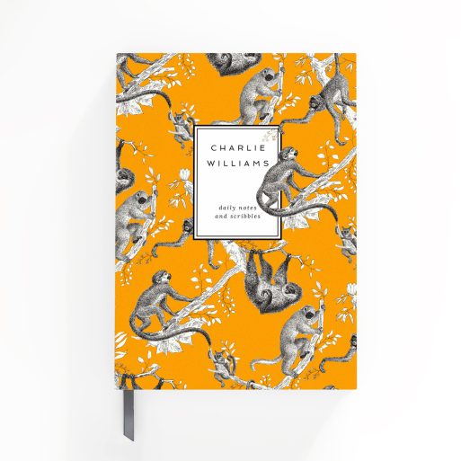 Notebook cover design by Utterly Printable featuring an illustrated pattern with no photos, suitable for personalised daily notes and scribbles.