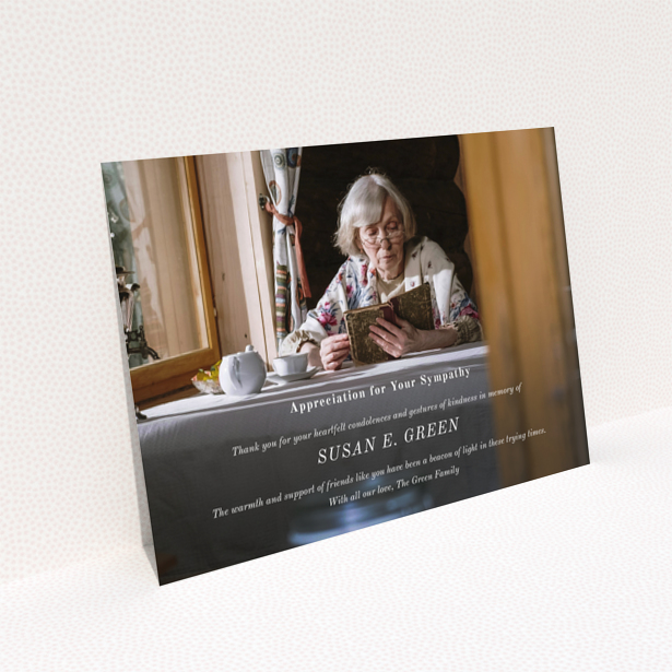 Funeral thank you card reverse side - Landscape design